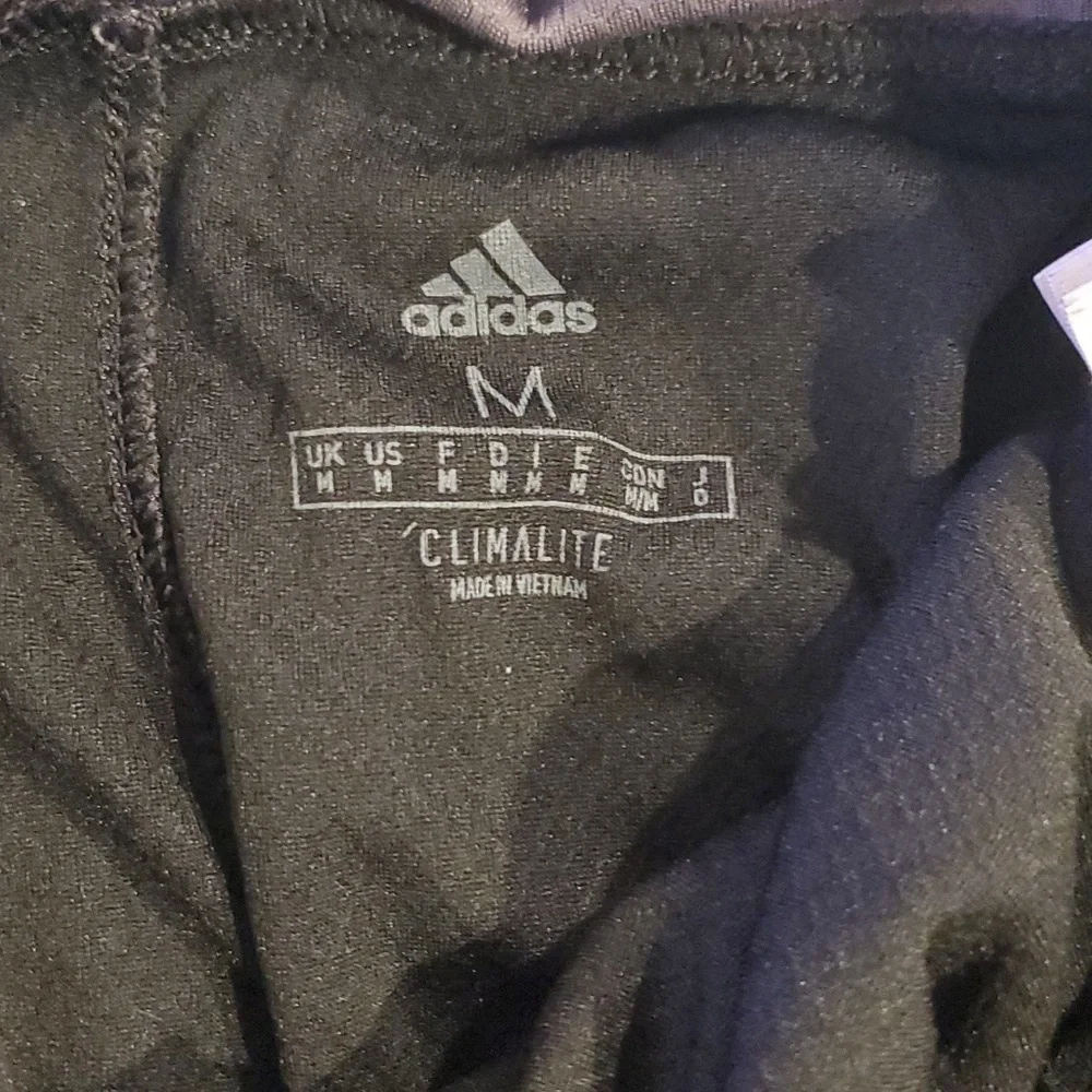 Men's Grey and Black Adidas Shorts Medium #16